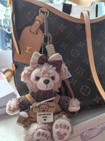 Limited Edition Sherry May Plush Keychain - Luxe Teddy Bear Bag Charm for Designer Handbags-s2 mysite