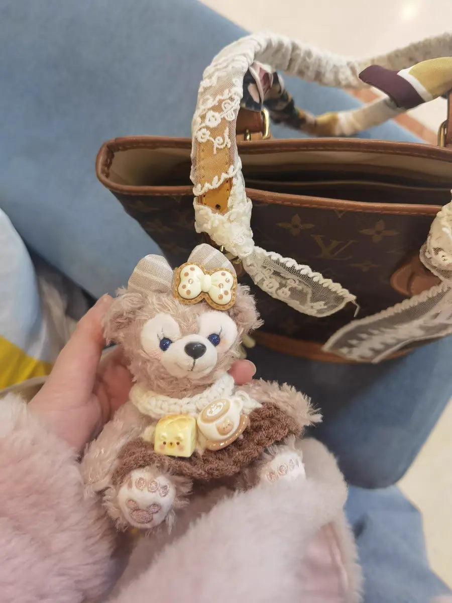 Limited Edition Sherry May Plush Keychain - Luxe Teddy Bear Bag Charm for Designer Handbags-s2 mysite