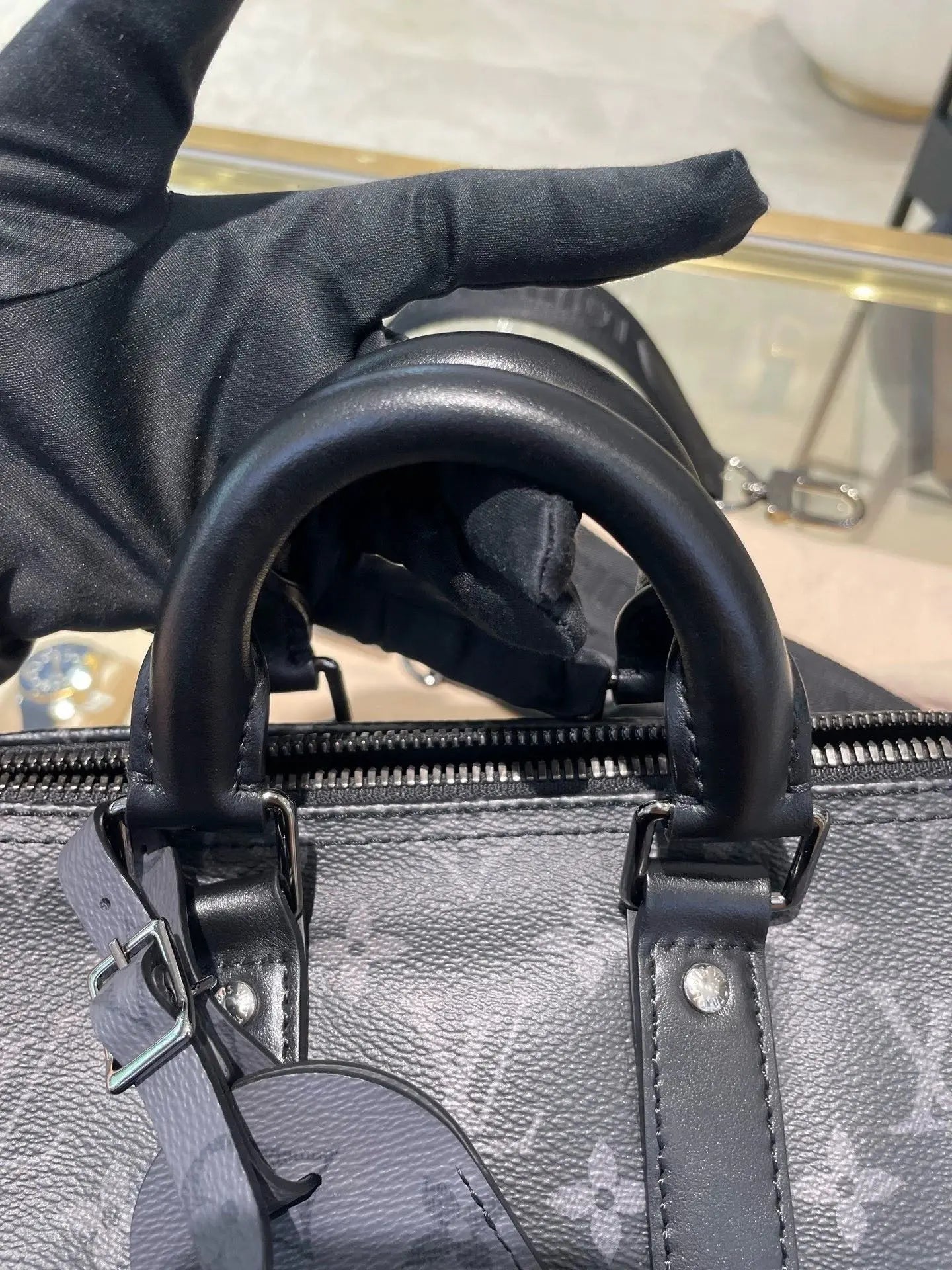 Luxury Leather Monogram Eclipse Canvas Duffle Bag-18 mysite