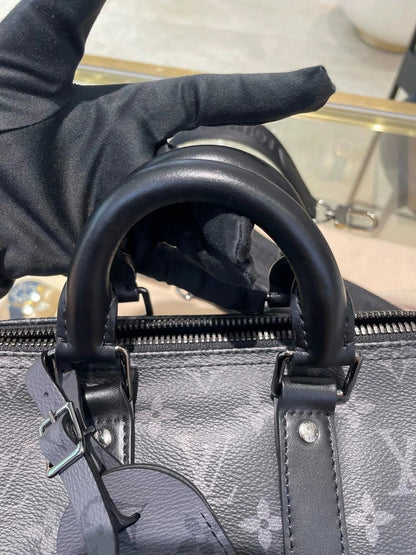 Luxury Leather Monogram Eclipse Canvas Duffle Bag-18 mysite