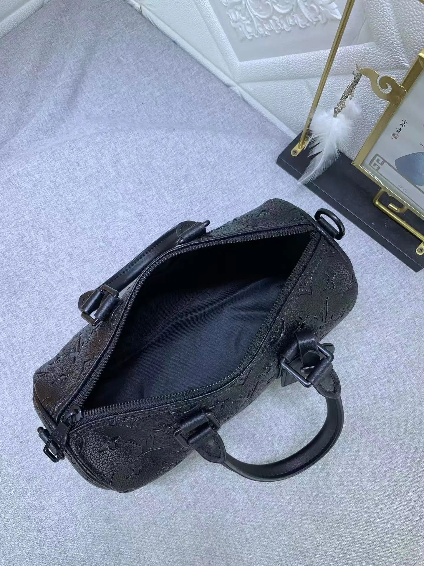 Lou Black Luxury Leather Bag – Versatile, Stylish & Functional-18 mysite