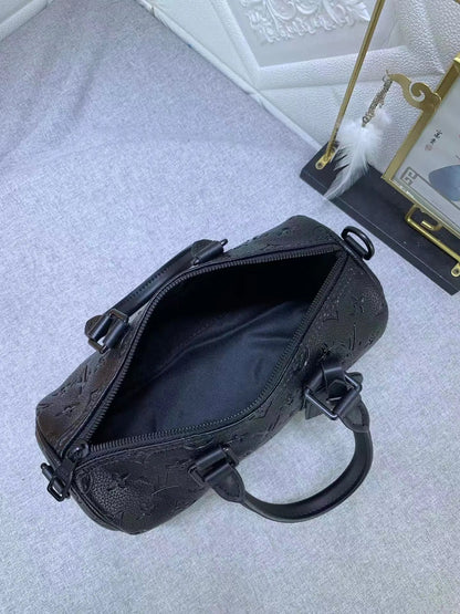 Lou Black Luxury Leather Bag – Versatile, Stylish & Functional-18 mysite