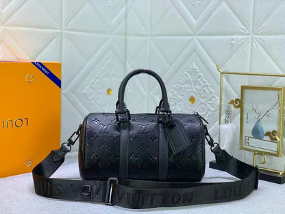 Lou Black Luxury Leather Bag – Versatile, Stylish & Functional-18 mysite