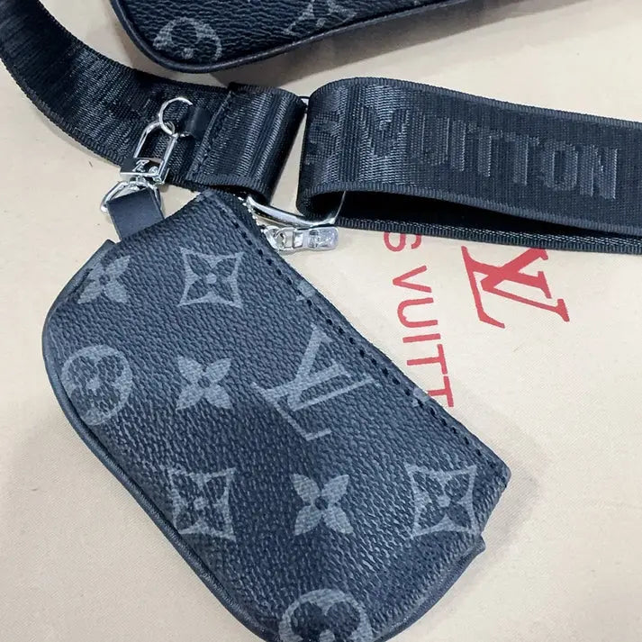 Classic Monogram Trio Messenger Bag - A Fashion Must-Have 011-18 mysite