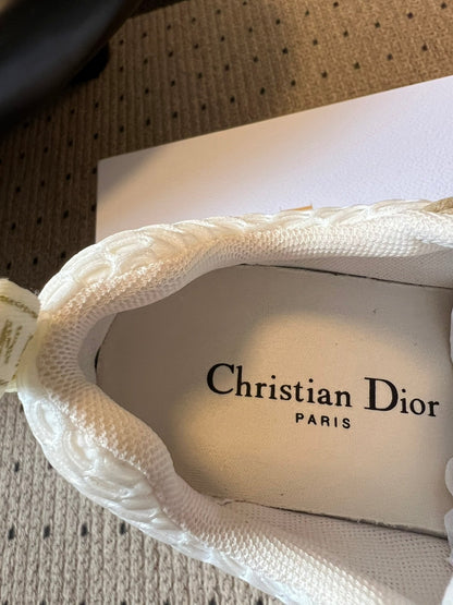 DIOR 26S VIBE SNEAKER 55MM IN GOLD DIOR OBLIQUE LUSENTI EMBROIDERED COTTON AND BEIGE SUEDE mysite
