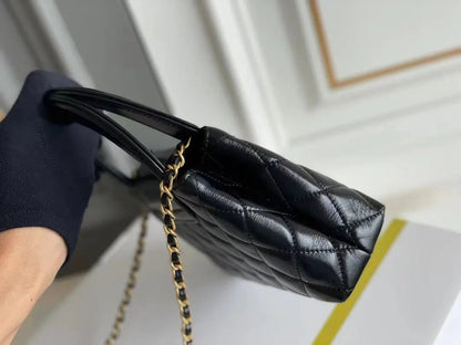 Noir Quilted Top-Handle Chain Mini Bag 026-18 mysite