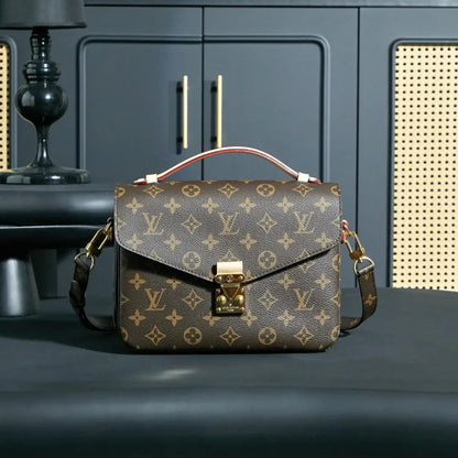 Dark Brown 2-in-1 Top-Handle & Crossbody Bag 010-18 mysite