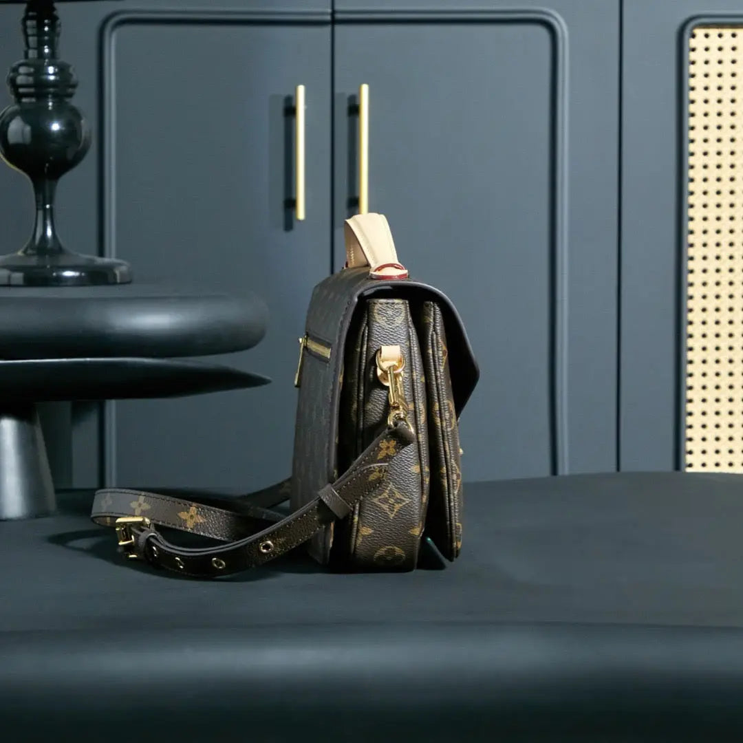 Dark Brown 2-in-1 Top-Handle & Crossbody Bag 010-18 mysite