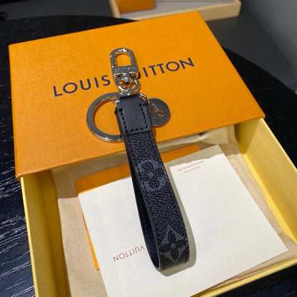 Luxury Leather Keychain – Classic Monogram Design-s2 mysite