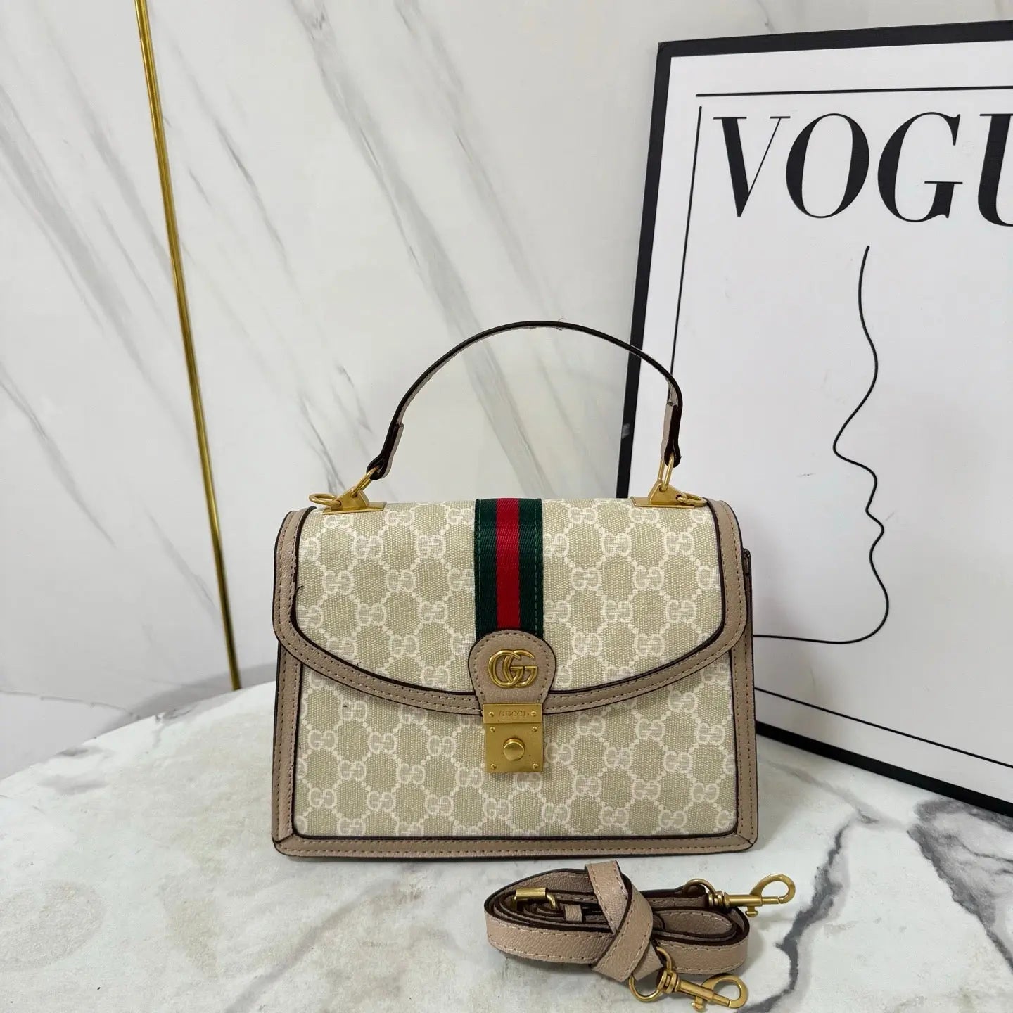 Luxe Monogram Leather Satchel-18 mysite