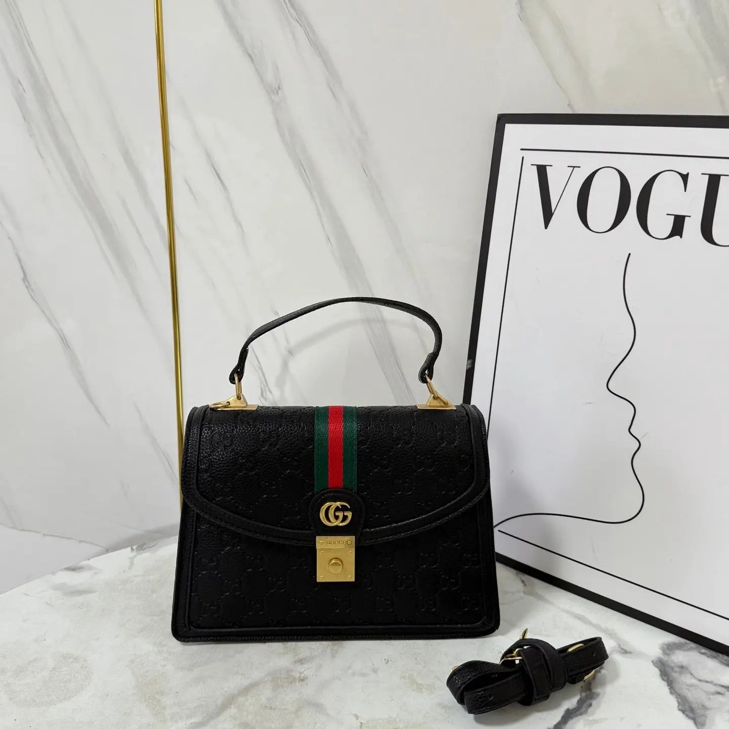 Luxe Monogram Leather Satchel-18 mysite