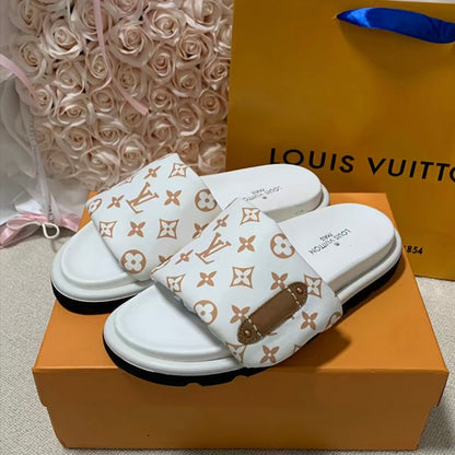 Trendy adjustable platform slippers with velcro straps-s2 mysite