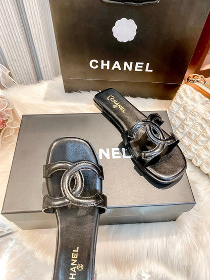 Premium light-luxury glossy flat slides-s2 mysite