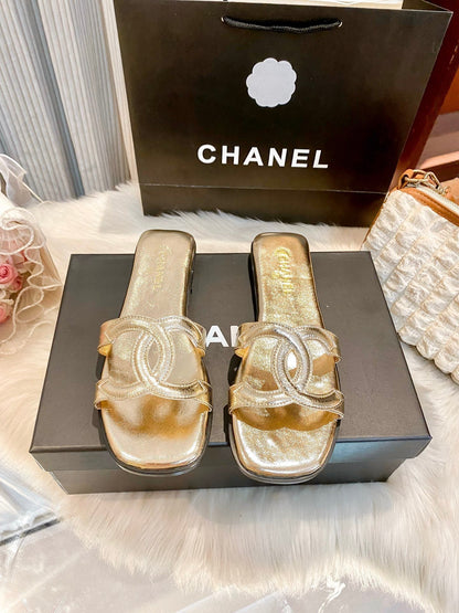Premium light-luxury glossy flat slides-s2 mysite