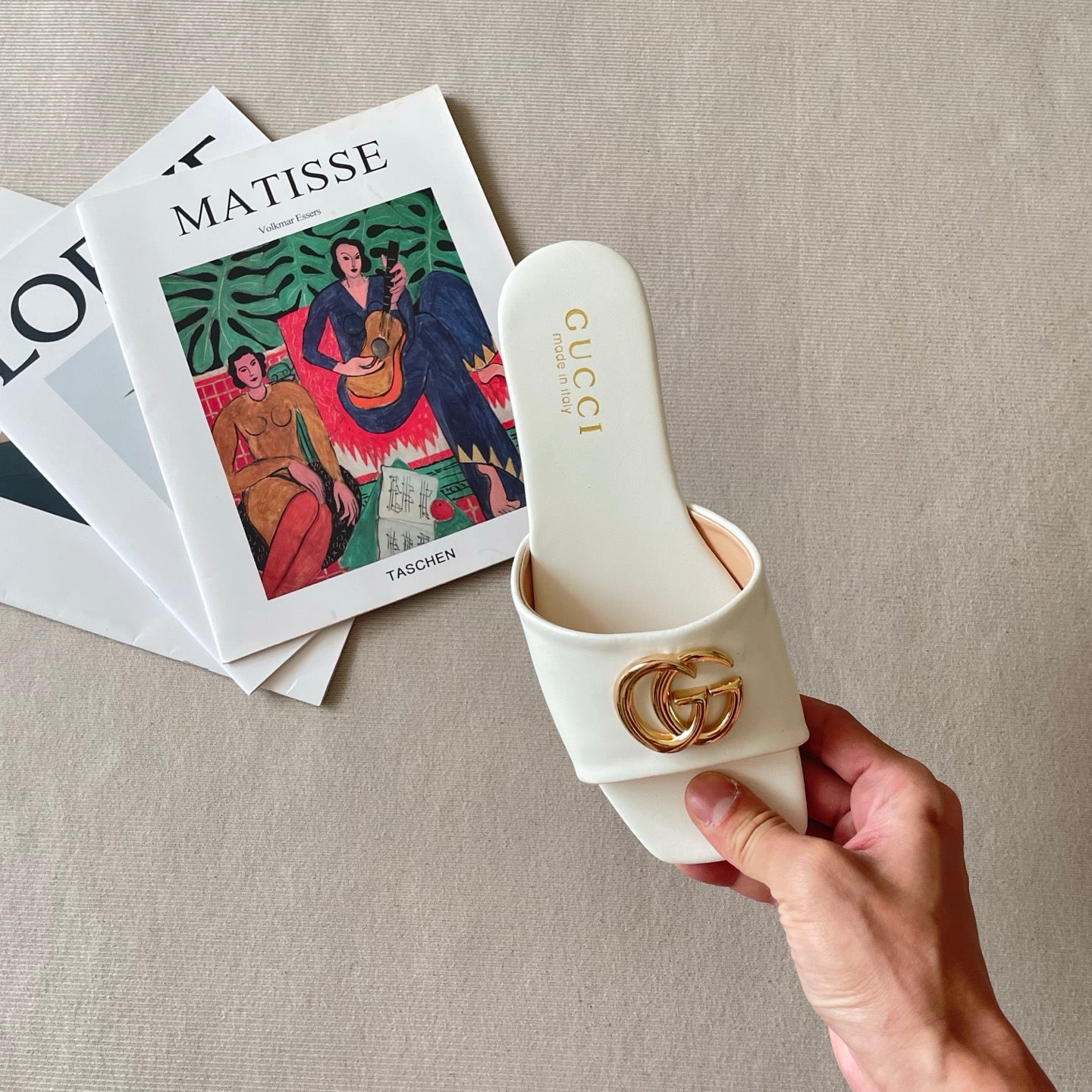 Trendy metal-ring square-toe flat slides-s2 mysite