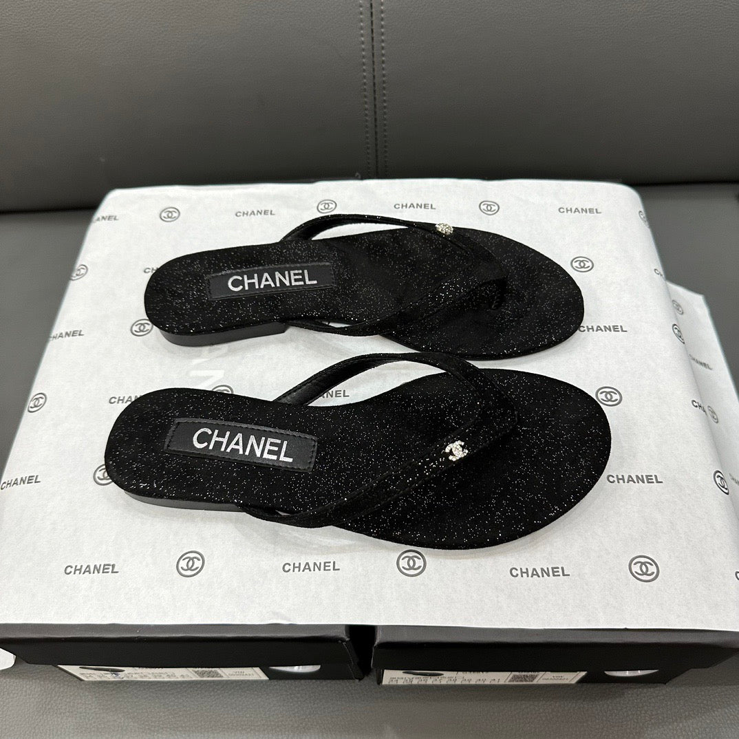 Fashion glitter rhinestone thong flat slides-s2 mysite