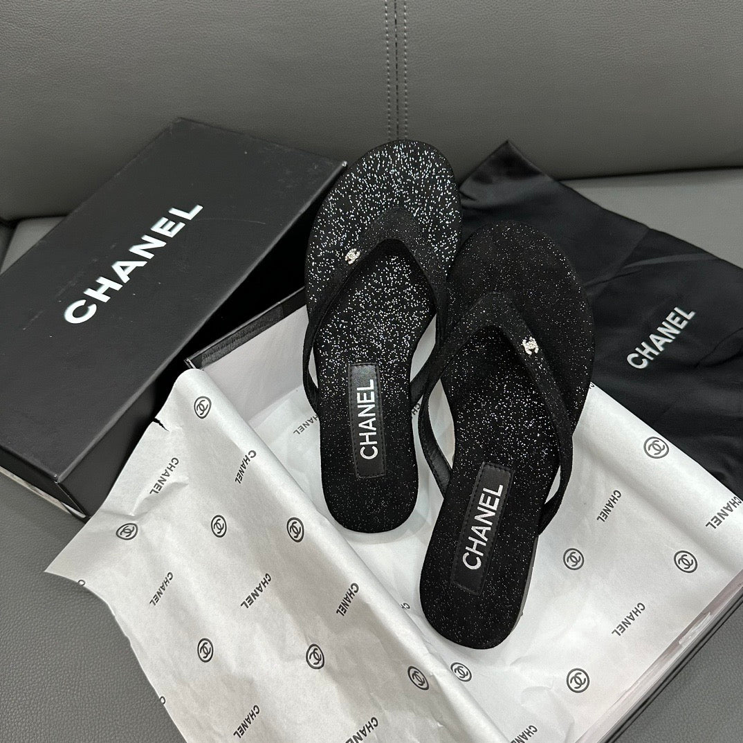 Fashion glitter rhinestone thong flat slides-s2 mysite