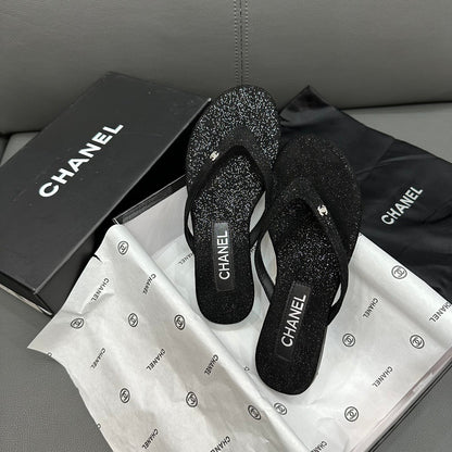 Fashion glitter rhinestone thong flat slides-s2 mysite