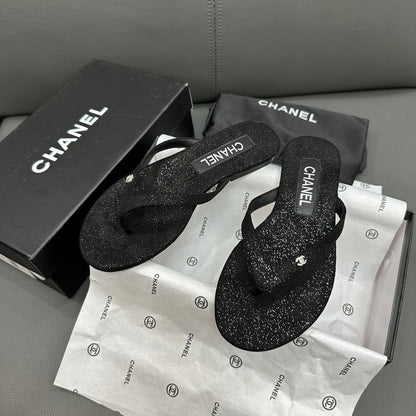 Fashion glitter rhinestone thong flat slides-s2 mysite