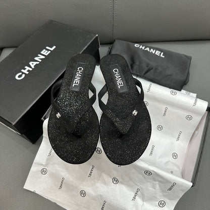 Fashion glitter rhinestone thong flat slides-s2 mysite