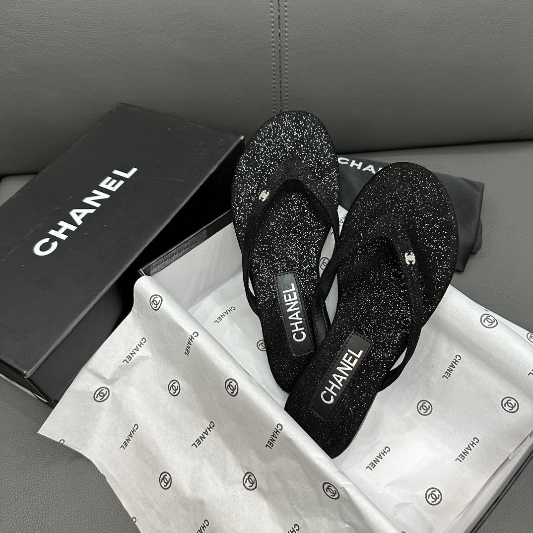 Fashion glitter rhinestone thong flat slides-s2 mysite
