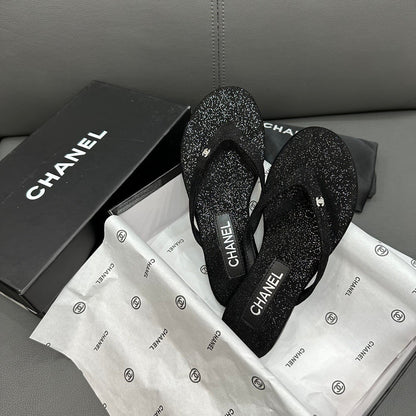 Fashion glitter rhinestone thong flat slides-s2 mysite