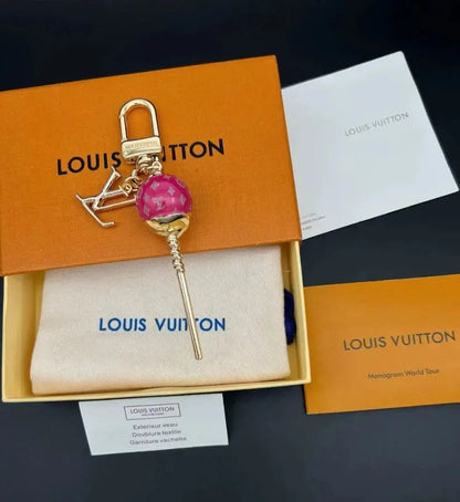 Luxury Lollipop Monogram Bag Charm Keychain-s2 mysite