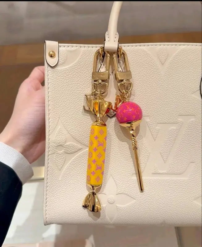 Luxury Lollipop Monogram Bag Charm Keychain-s2 mysite