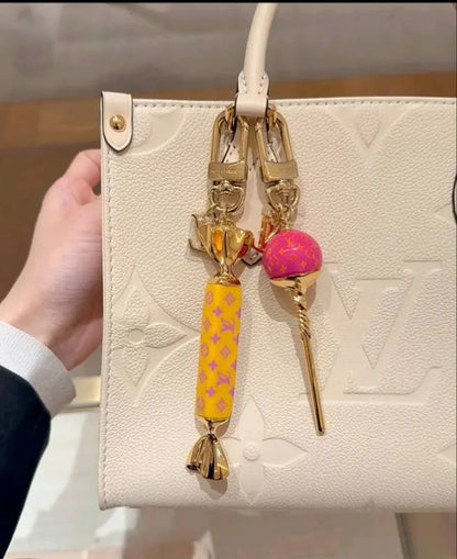 Luxury Lollipop Monogram Bag Charm Keychain-s2 mysite