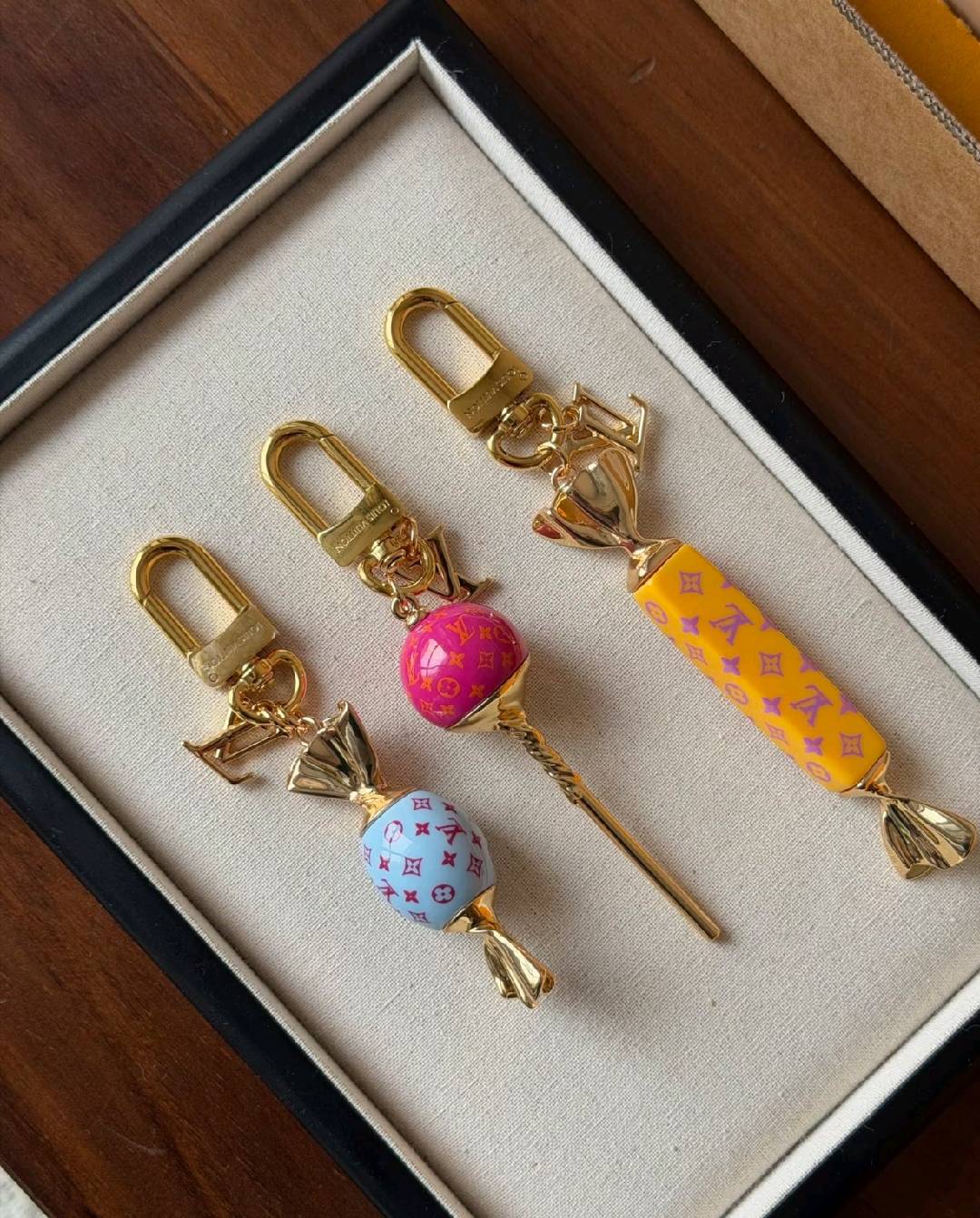 Luxury Lollipop Monogram Bag Charm Keychain mysite
