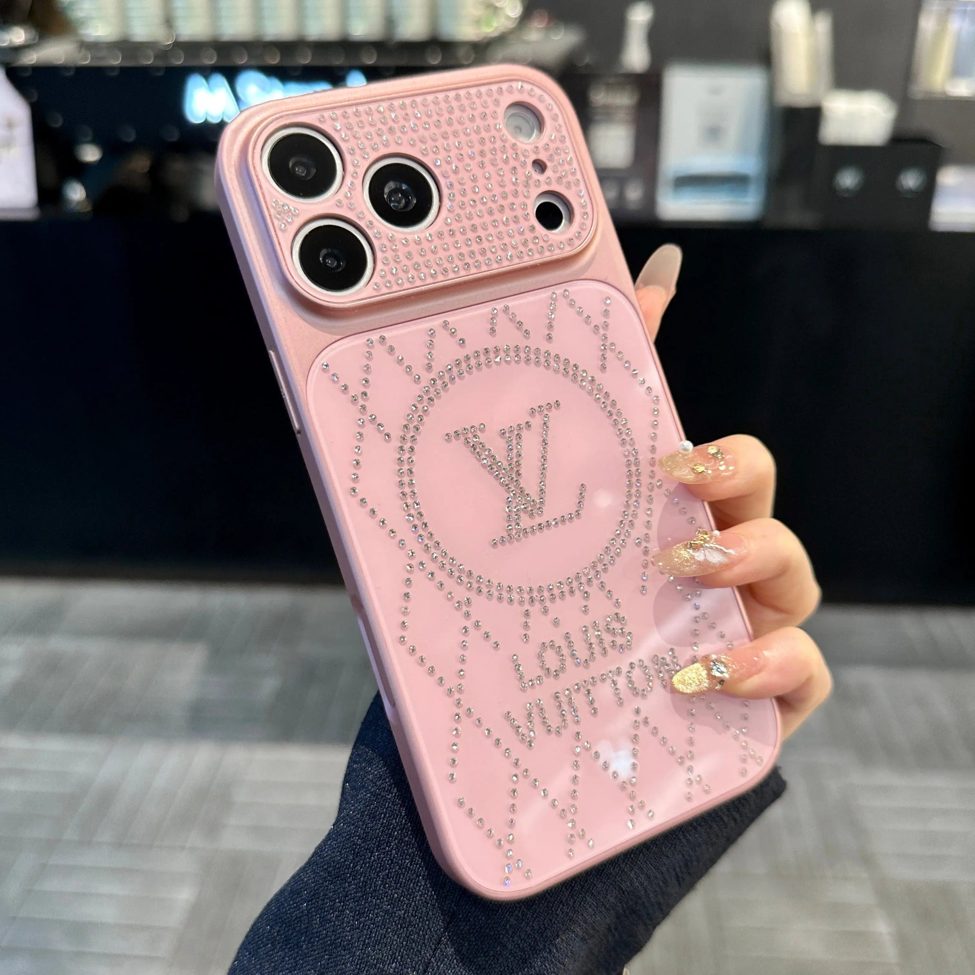 New Full Rhinestone Starburst Phone Case-s2 mysite