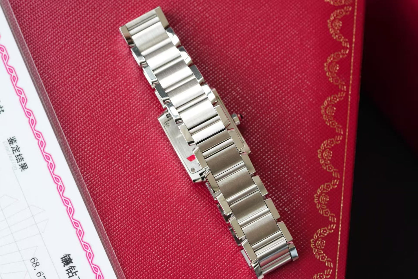 Replica Tank 904l Stainless Steel Quartz Watch 26mm/22mm-1