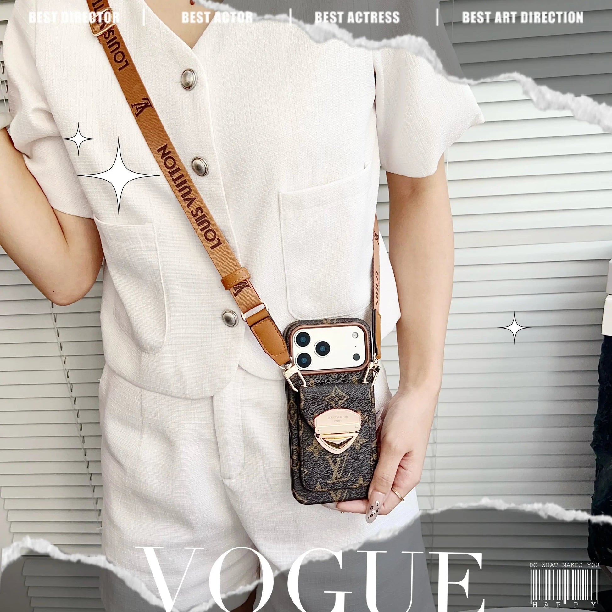Luxury Crossbody iPhone Case with Card Pocket & Detachable Strap-s2 mysite