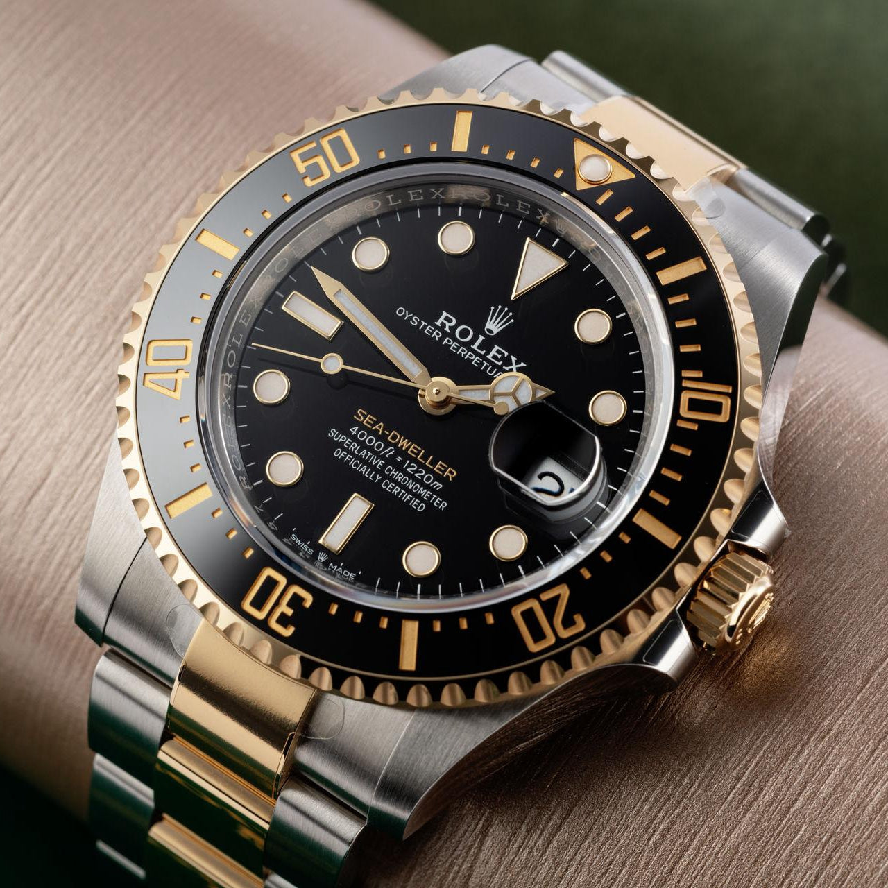 Automatic Watch Replica DeepSea Dark Gold Black Dial  100903