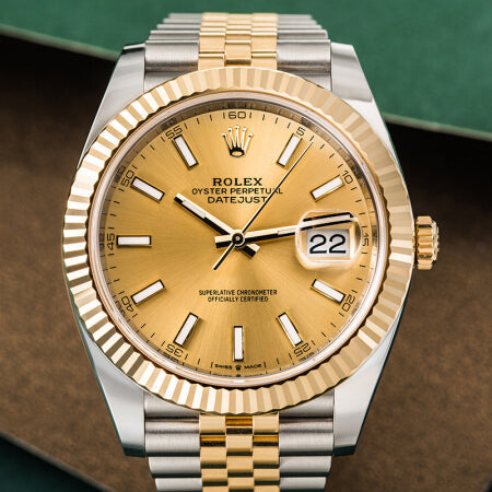 Automatic Watch for Men Replica DateJust  Gold Black Dial 40mm R061206