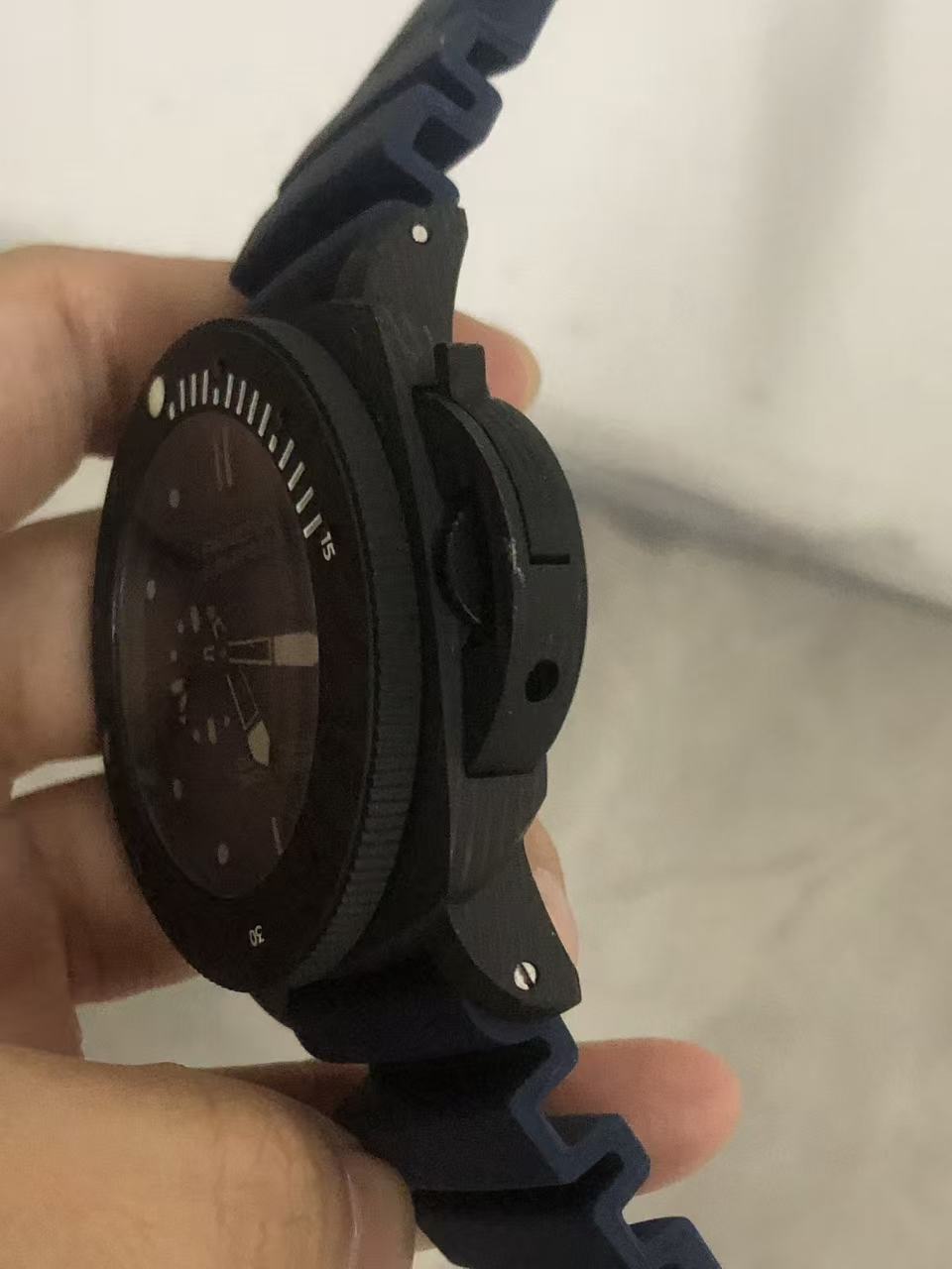904l Stainless Steel Automatic Mechanical Watch Rrubber Strap Mens Watches 47MM