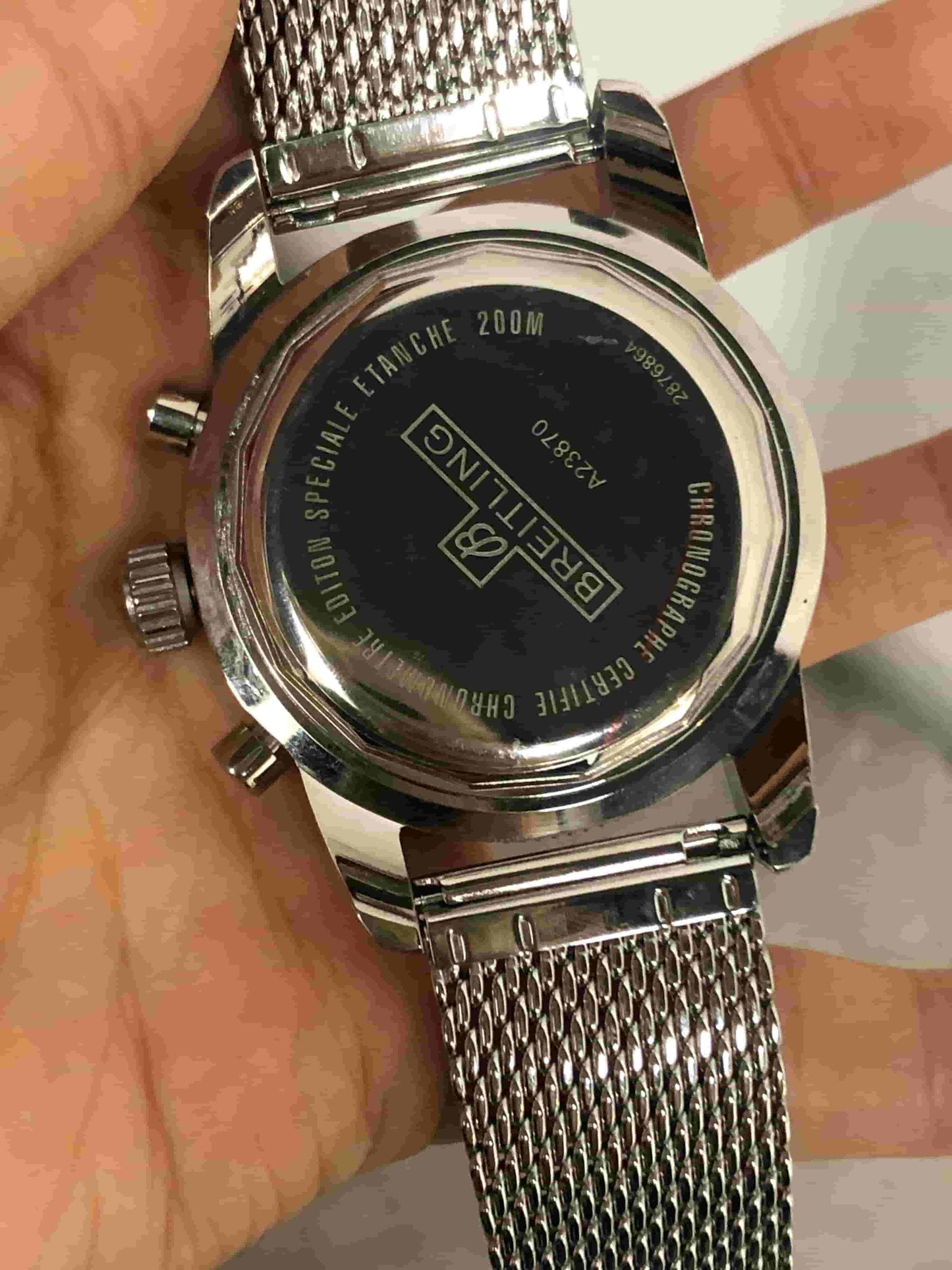 Replica Stainless Steel Japanese Vk Quartz Movement Watch  BL191