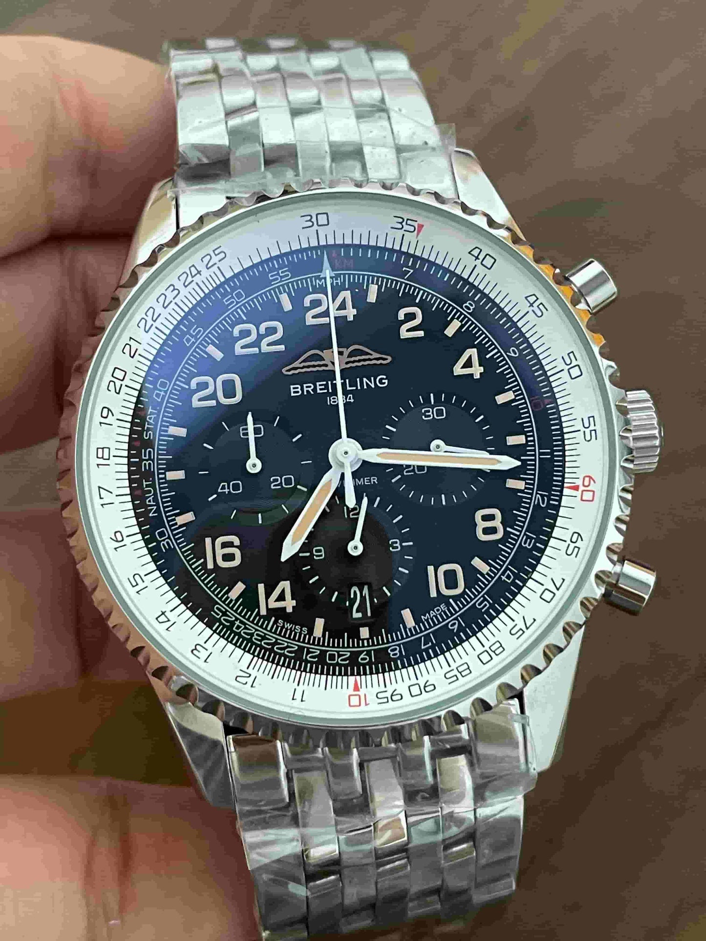 Replica Stainless Steel Japanese Vk Quartz Movement Watch BL202