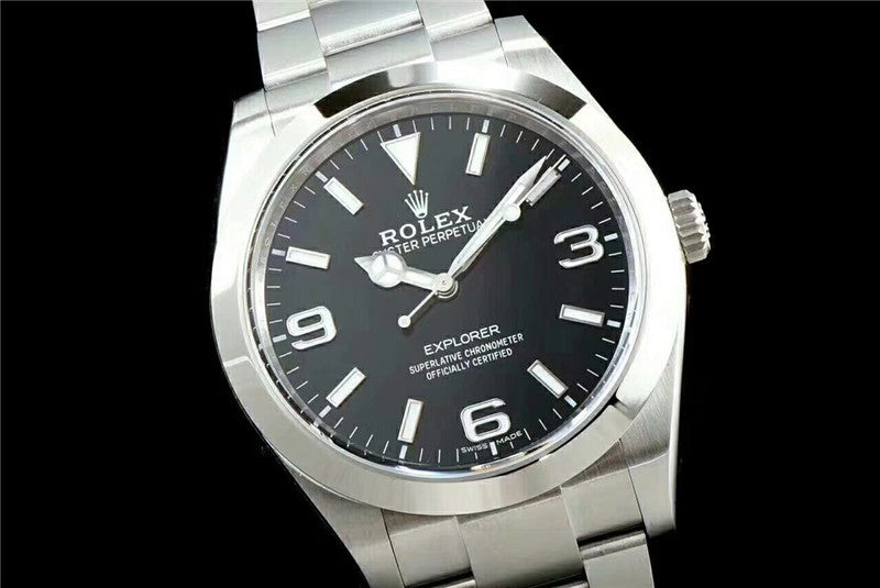 Luxury Automatic Watch for Men Mechanical Wristwatch Stainless Steel Explorer Oyster Perpetual 100301