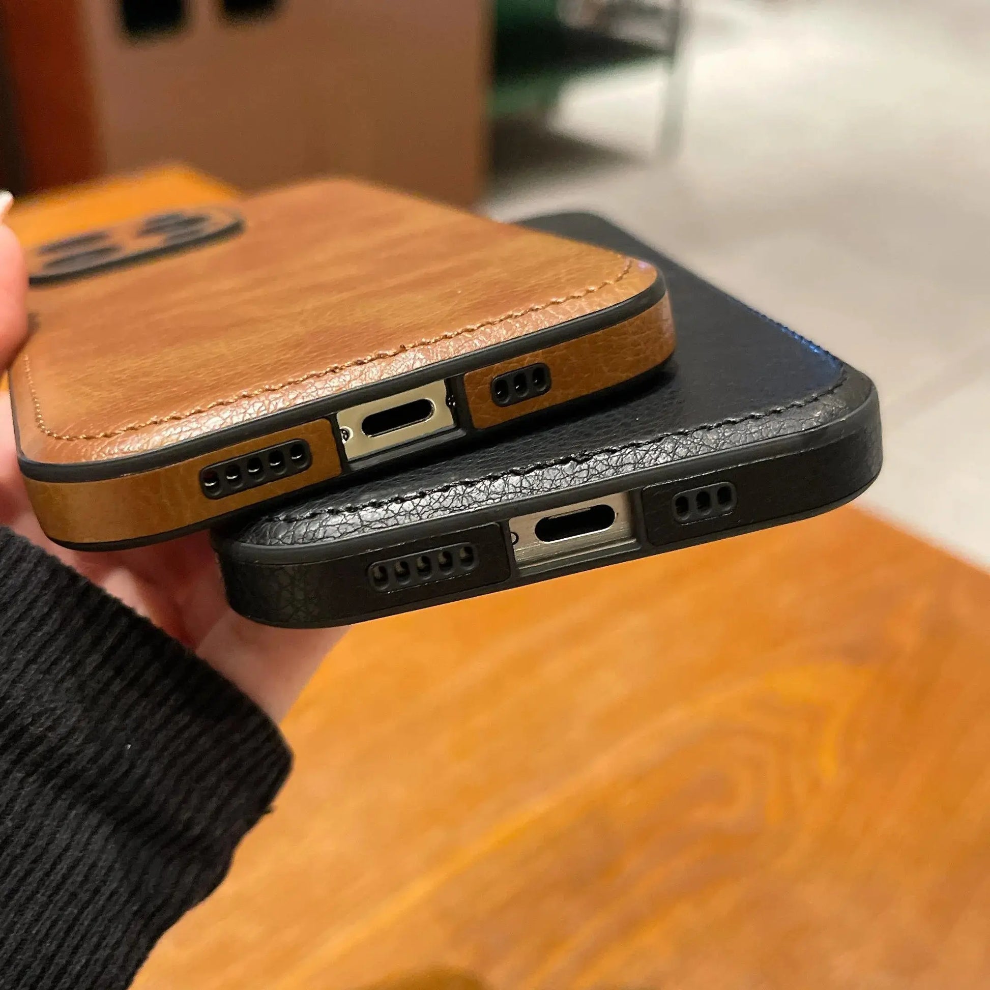 Premium Vintage Leather iPhone Case – Soft Touch Shockproof Protective Cover-s2 mysite