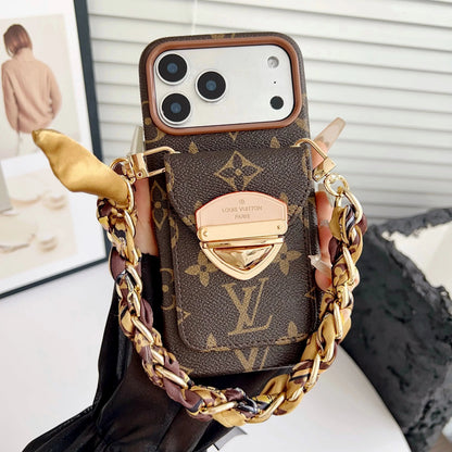 Luxury Crossbody iPhone Case with Card Pocket & Detachable Strap-s2 mysite