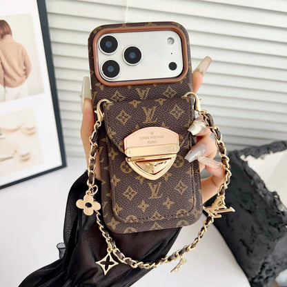 Luxury Crossbody iPhone Case with Card Pocket & Detachable Strap-s2 mysite