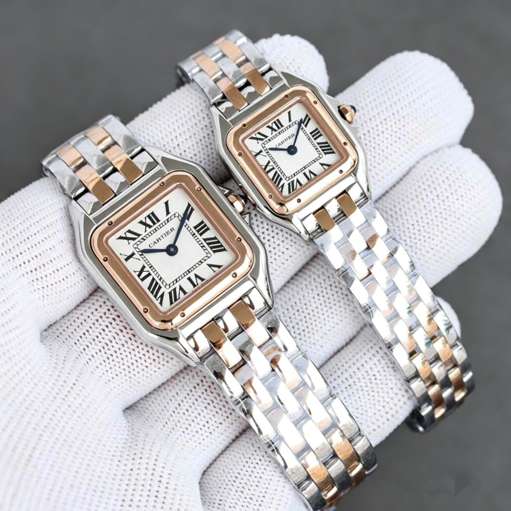 Replica Panthere 904l Stainless Steel Quartz Watch 27mm/22mm-1
