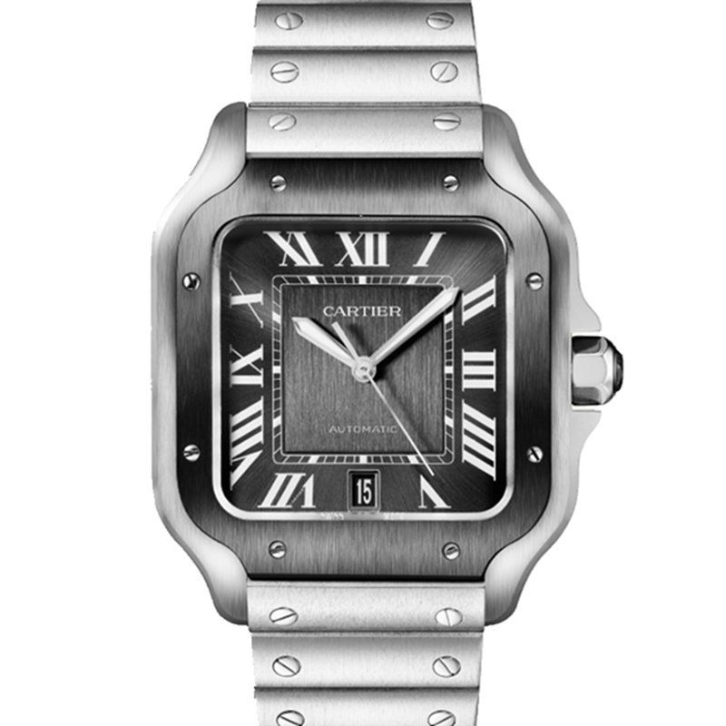 Replica Santos 904l Stainless Steel Automatic Mechanical Watch 39mm-1