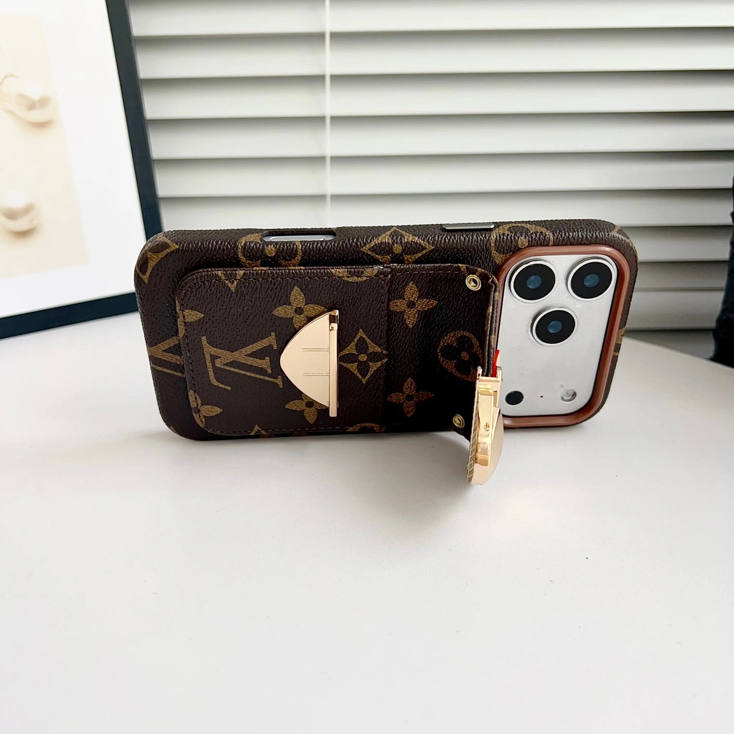 Luxury Crossbody iPhone Case with Card Pocket & Detachable Strap-s2 mysite