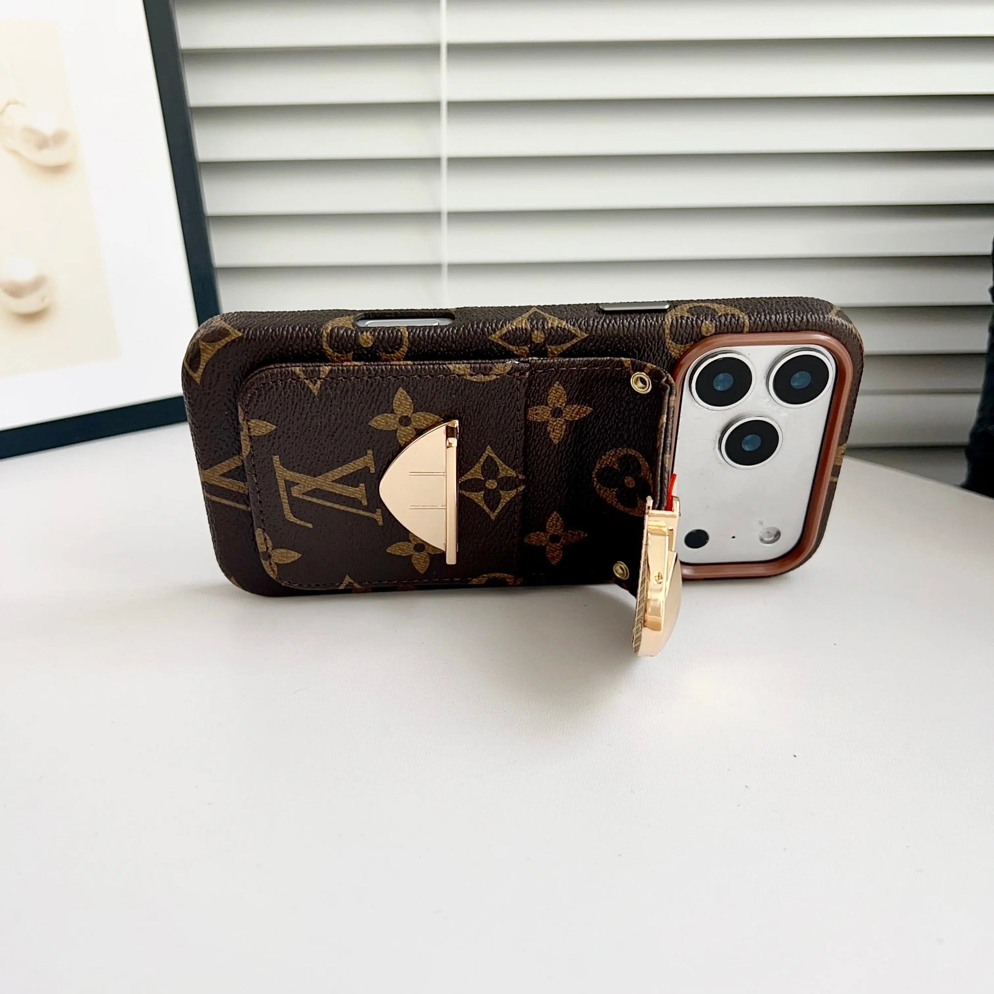 Luxury Crossbody iPhone Case with Card Pocket & Detachable Strap-s2 mysite