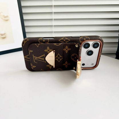 Luxury Crossbody iPhone Case with Card Pocket & Detachable Strap-s2 mysite