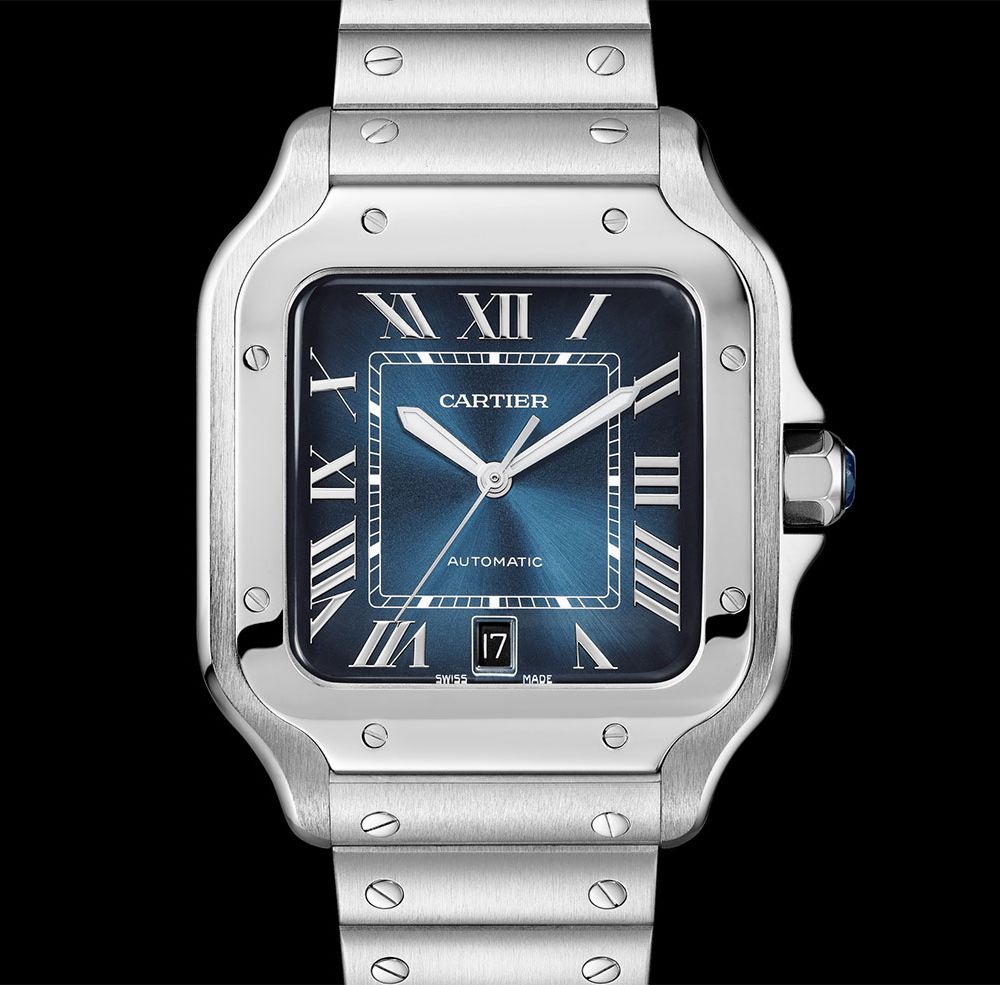 Replica Santos 904l Stainless Steel Automatic Mechanical Watch 39mm-1