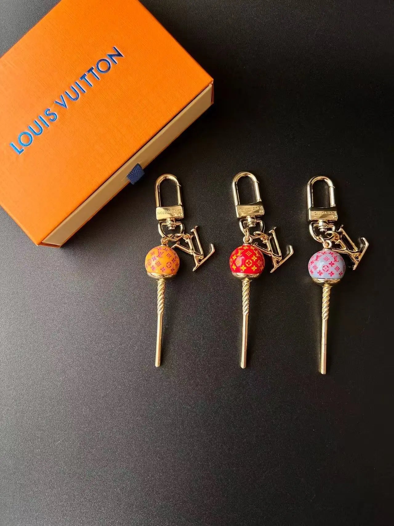Luxury Lollipop Monogram Bag Charm Keychain-s2 mysite
