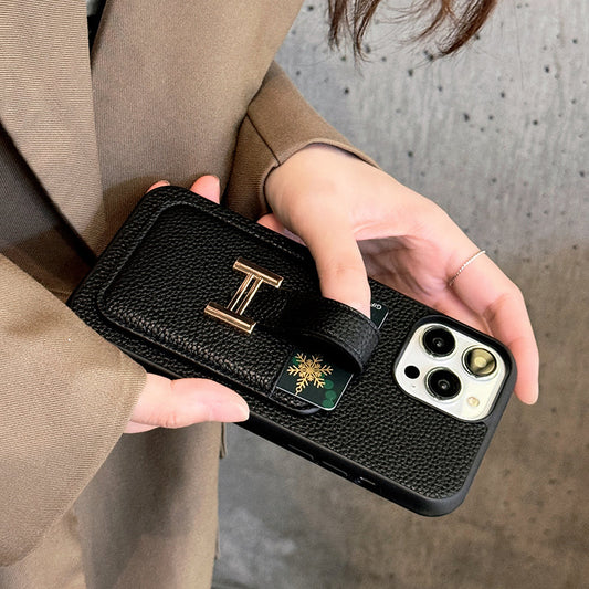 H Card Holder Leather iPhone Case mysite